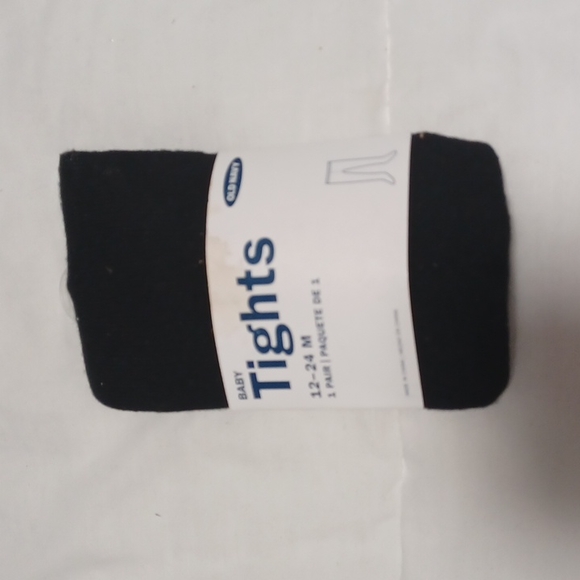 New with tag nwt toddler black cotton tights stockings thick warm winter black - Picture 4 of 11